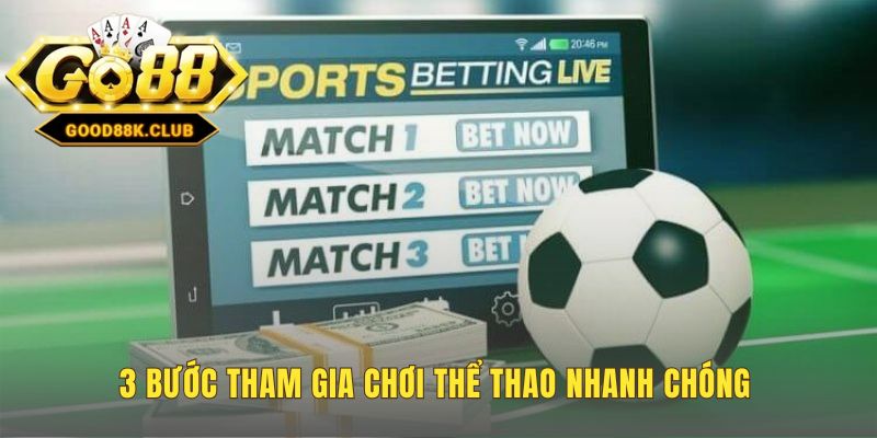 Quy trình đặt cược đơn giản gồm đăng nhập chọn kèo và xác nhận